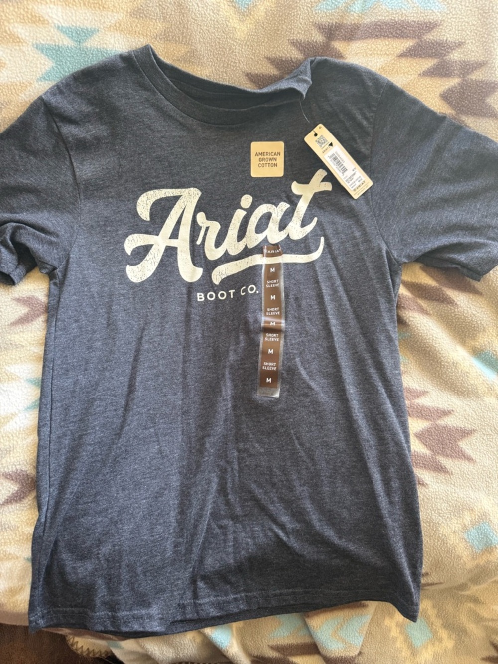 Ariat Navy Blue Short Sleeve Logo Tee